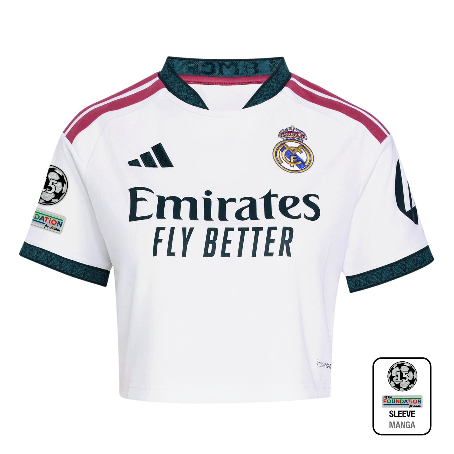 Jersey Real Madrid Womens Crop Home 26/27