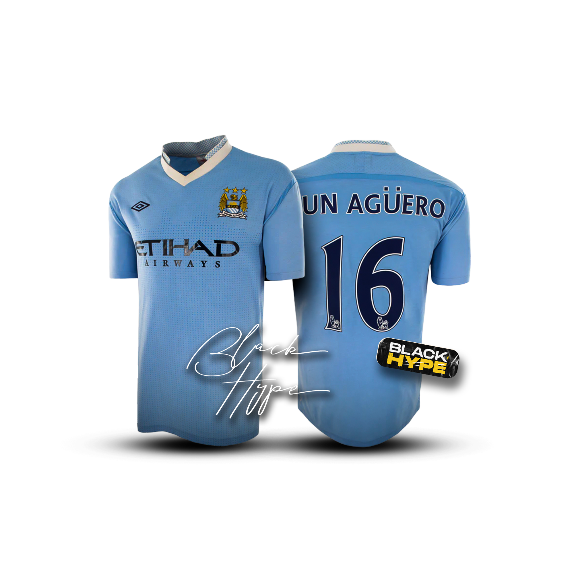 Jersey Agüero Manchester City 11-12 Legende