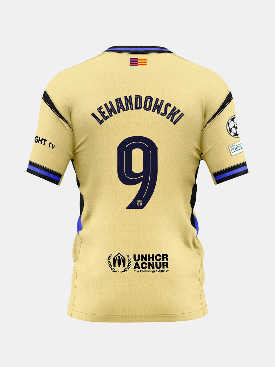 Trikot Auswärts FC Barcelona 25/26 #9 LEWANDOWKSI