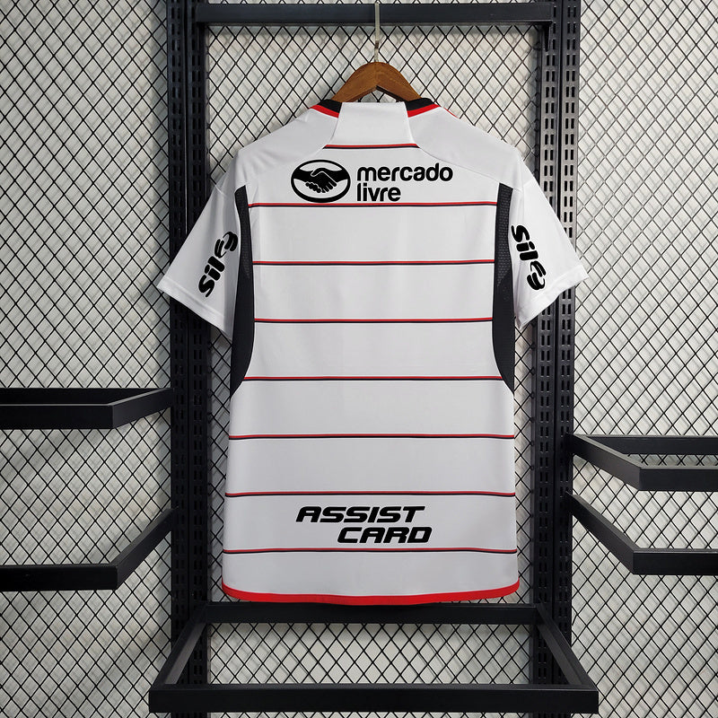 Trikot Flamengo Alle Sponsoren Branco