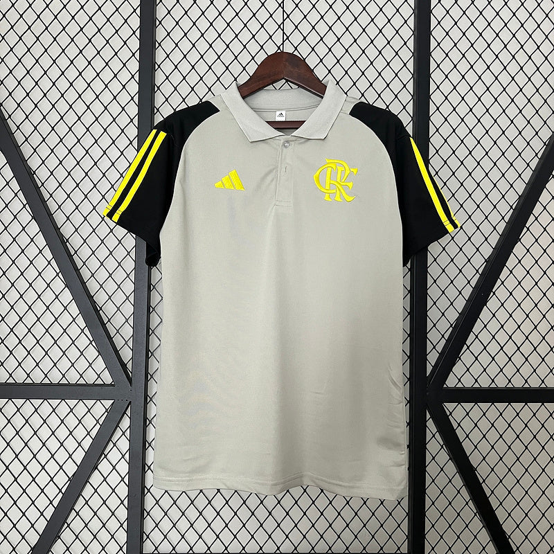 Trikot Flamengo Treino 24/25 Cinza Polo