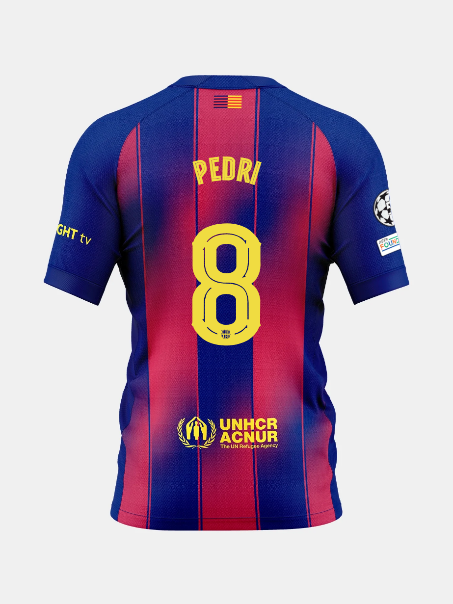 Heimtrikot FC Barcelona 25/26 #8 PEDRI