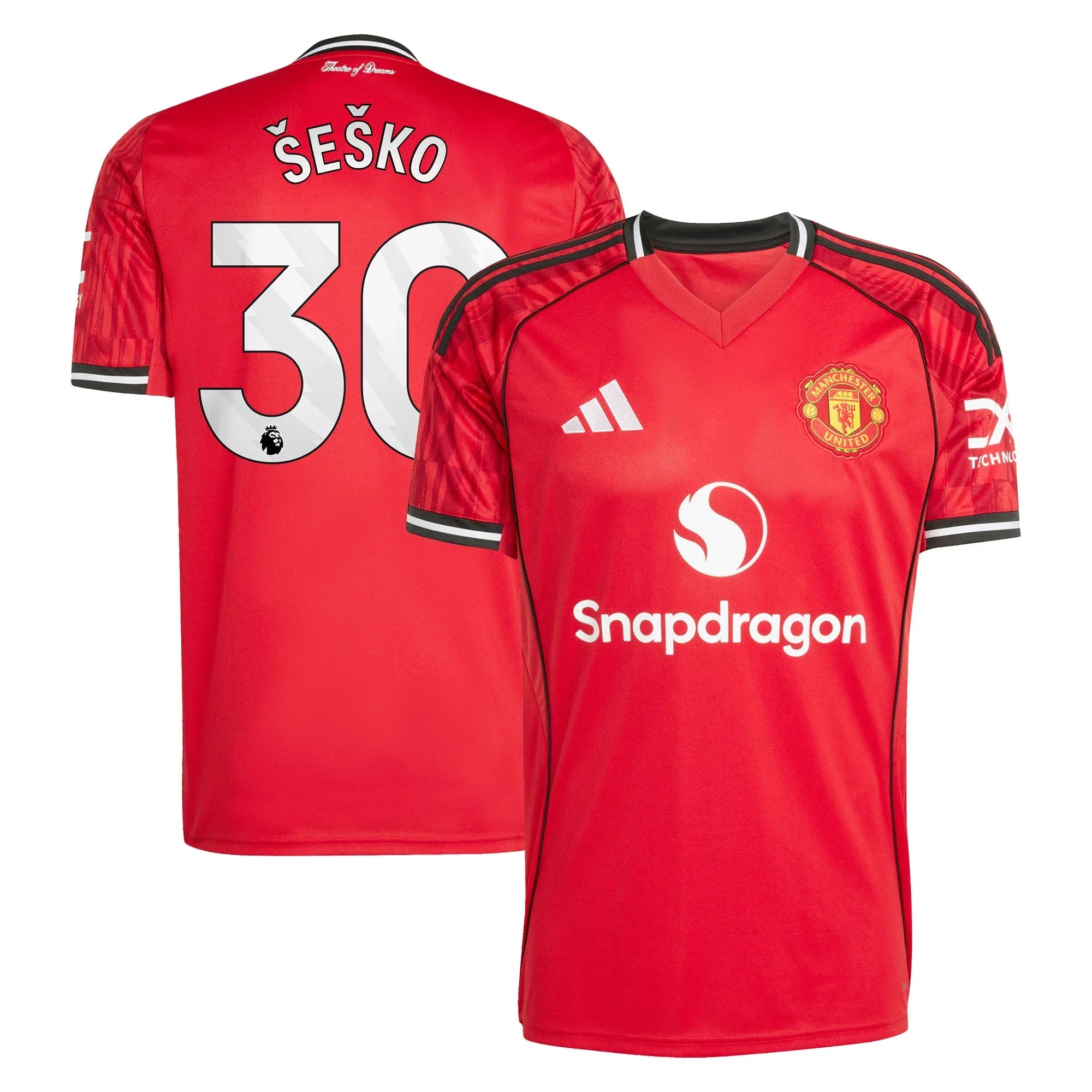 Trikot Manchester United 25/26 Home #30 Šeško