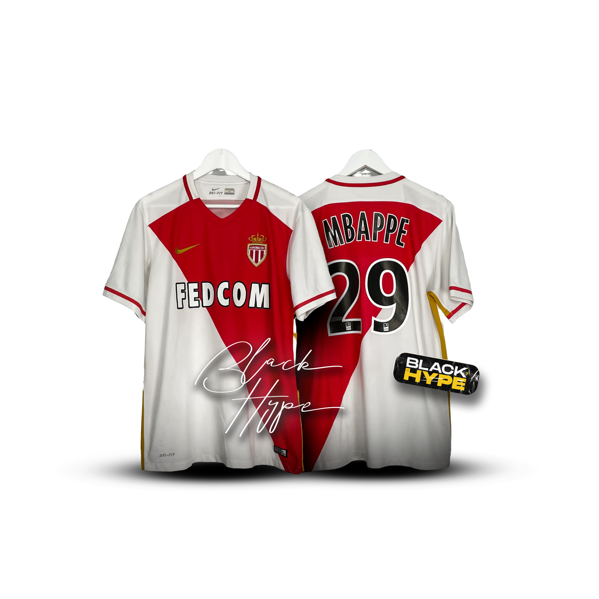 Trikot Mbappé Monaco 16-17 Legende