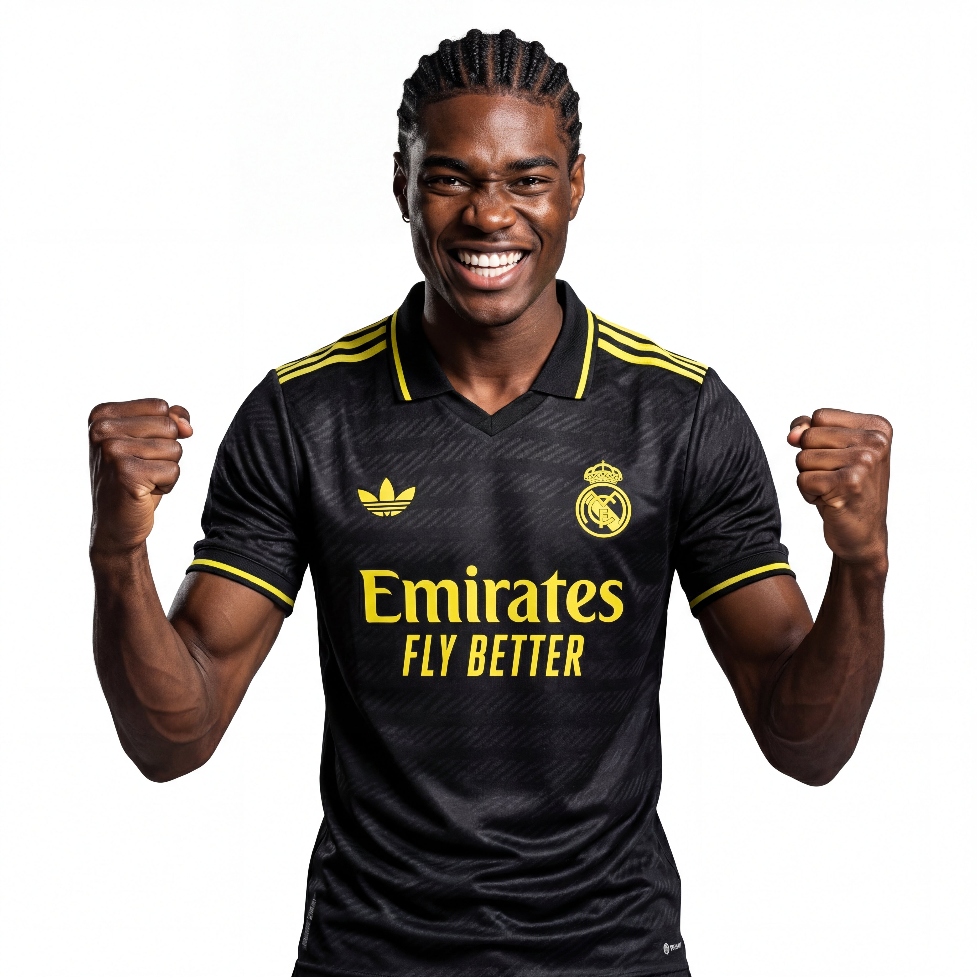 Real Madrid 24/25 X SCHWARZ UND NEON EINZIGARTIG