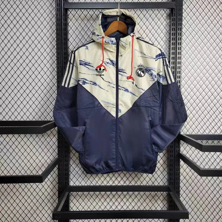 Windjacke Real Madrid 24/25 - Blau Weiß