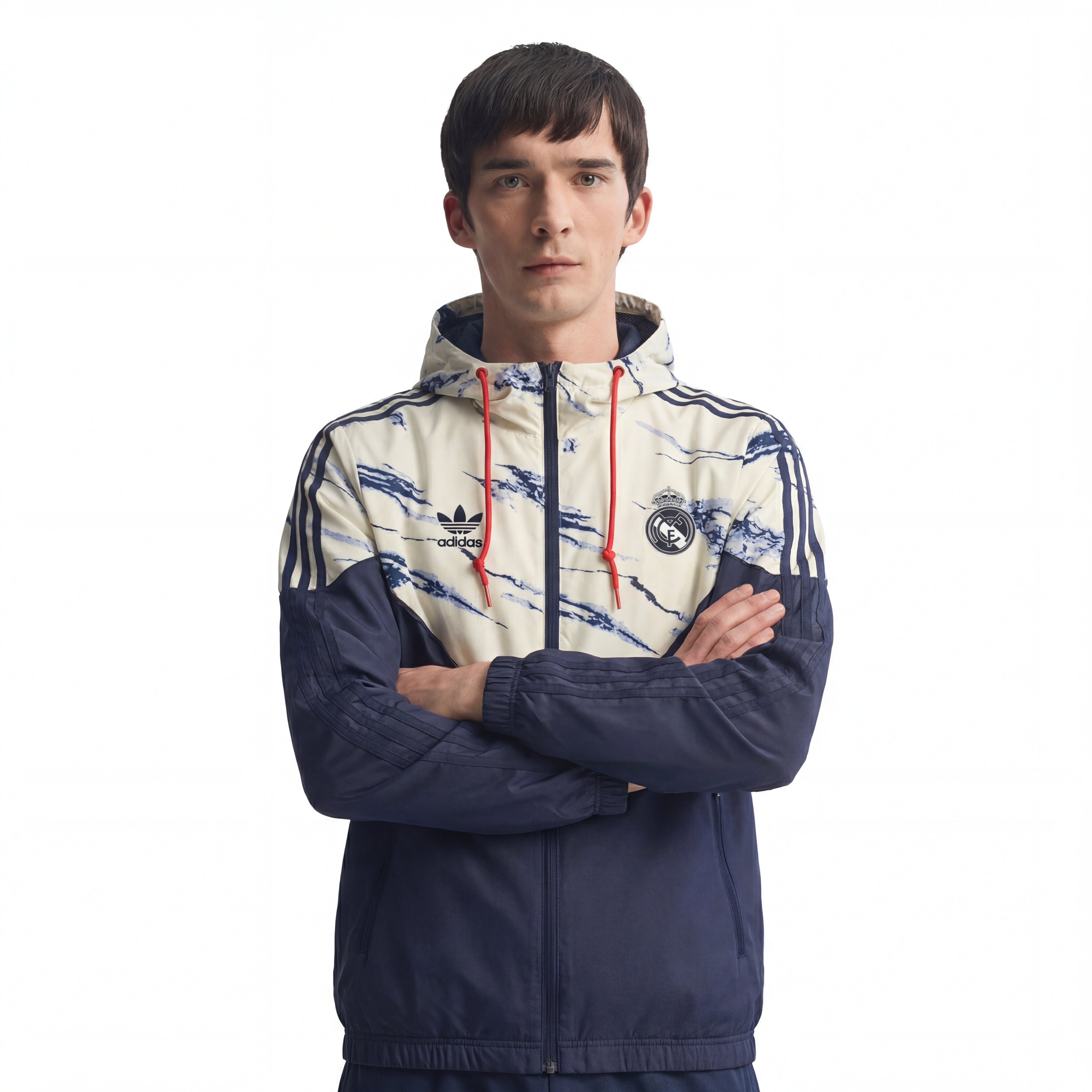Windjacke Real Madrid 24/25 - Blau Weiß