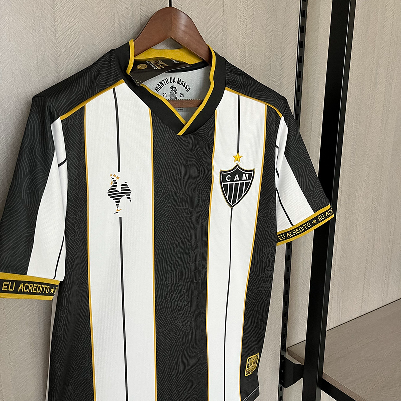 25∕26 Atlético Mineiro Special Edition Schwarz-Weiß-Trikot 