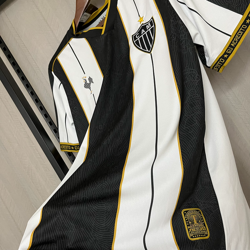 25∕26 Atlético Mineiro Special Edition Schwarz-Weiß-Trikot 