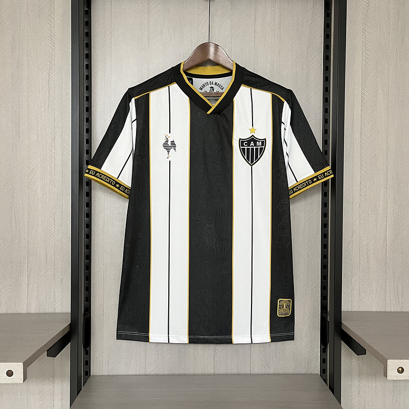 25∕26 Atlético Mineiro Special Edition Schwarz-Weiß-Trikot 