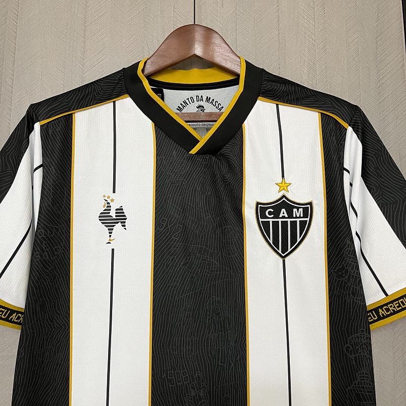 25∕26 Atlético Mineiro Special Edition Schwarz-Weiß-Trikot 