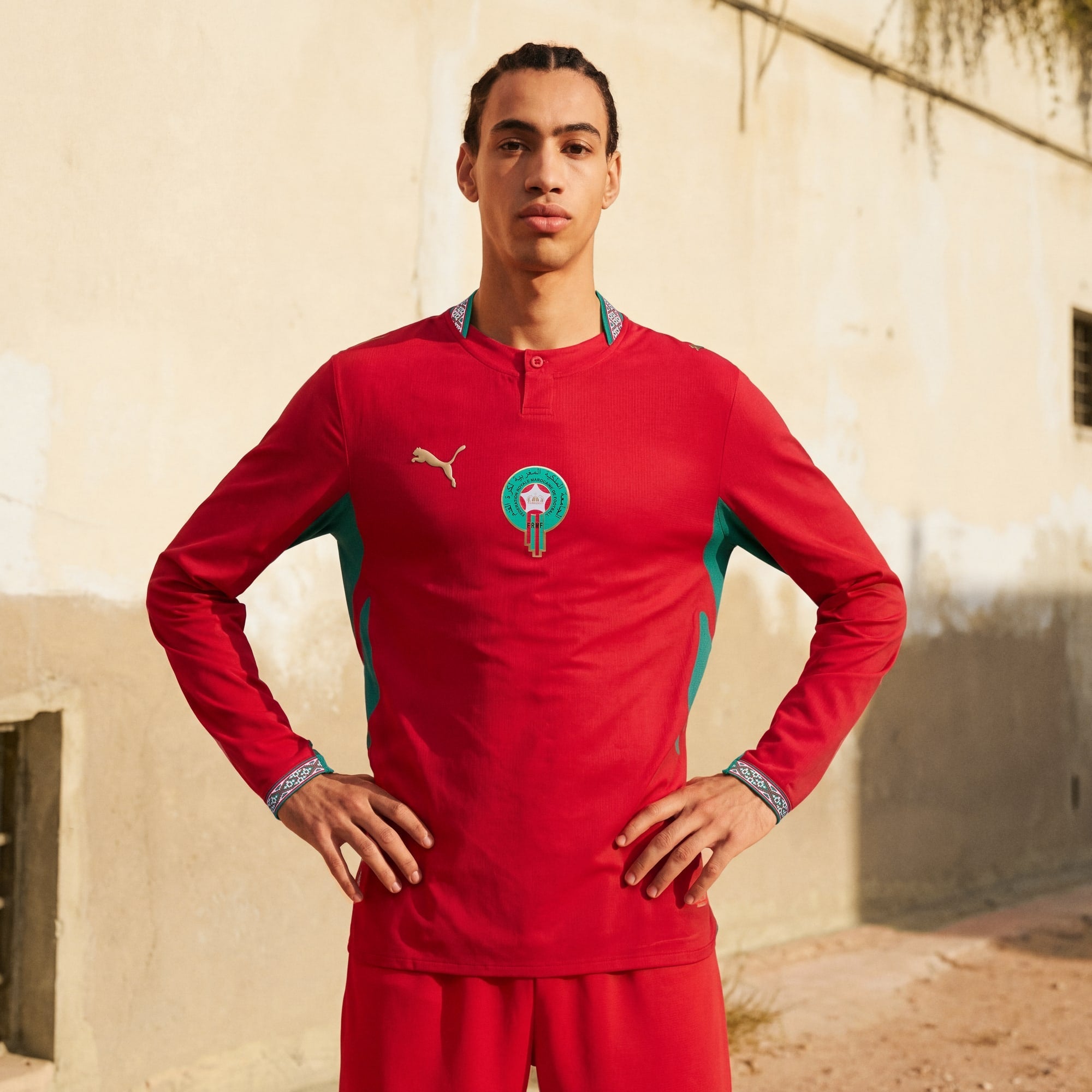 Jersey Morocco Home Long Sleeve Player World Cup 2026
