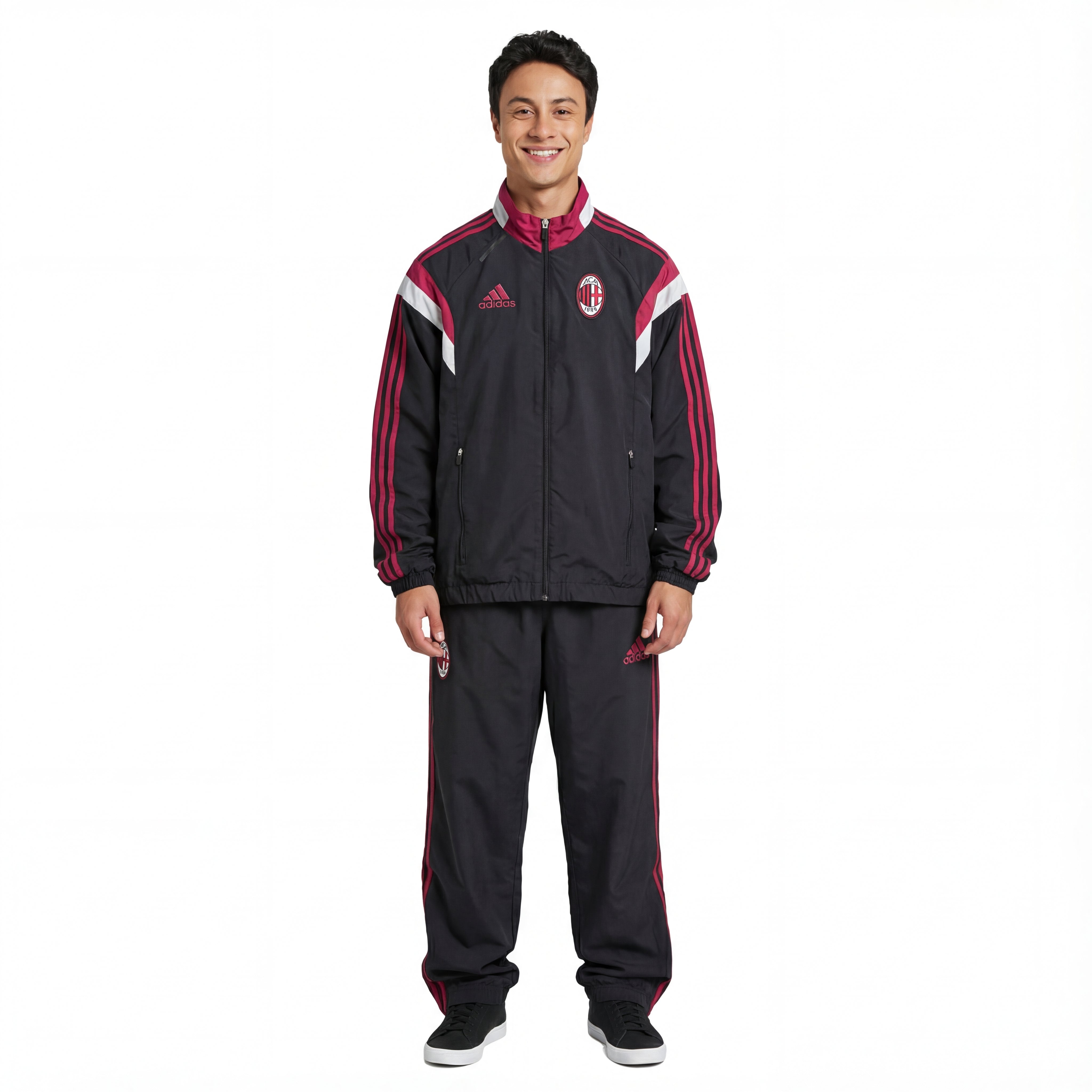 Adidas x AC Mailand Vintage-Jacke 