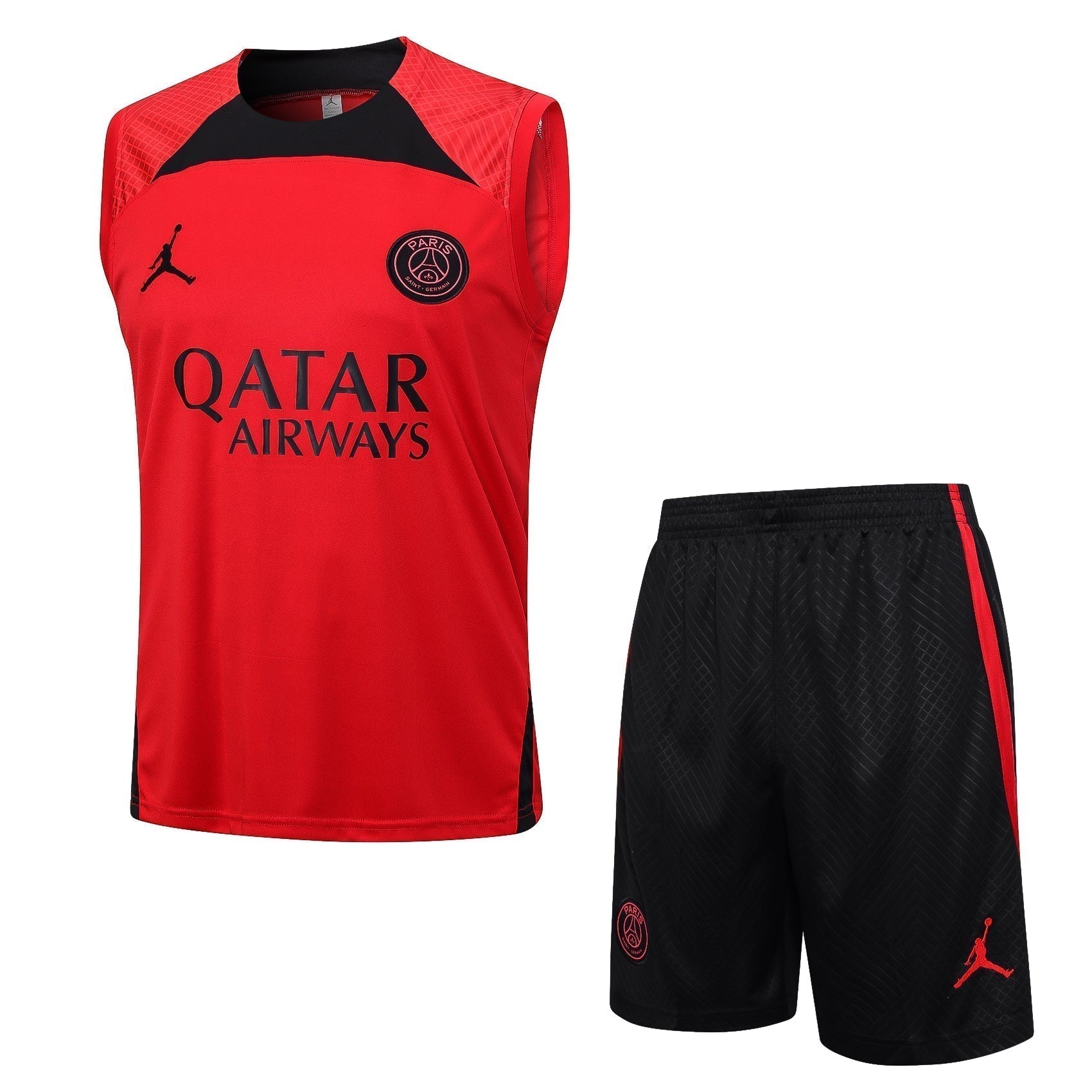 Conjunto Regata Paris Saint Germain - Vermelho e Preto 