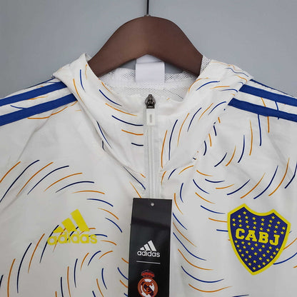 Corta Vento Boca Juniors Branco - Adidas 