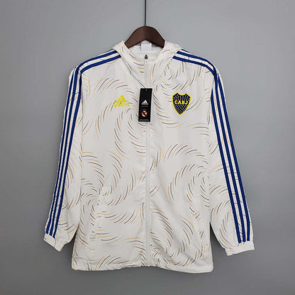 Corta Vento Boca Juniors Branco - Adidas 