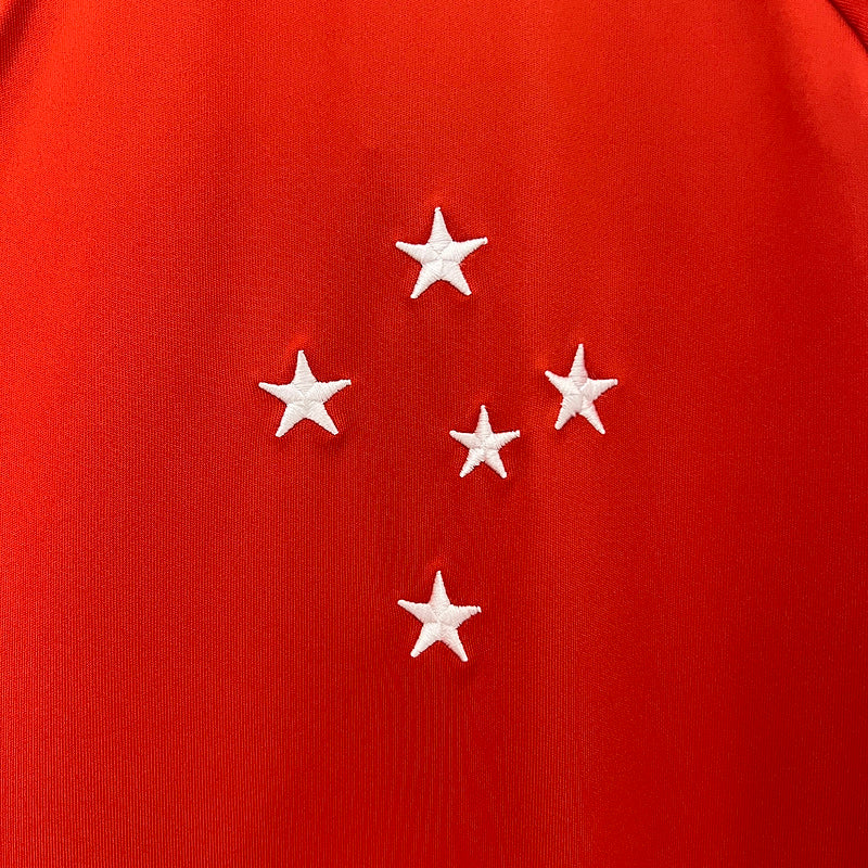 Trikot 24/25 Cruzeiro Trainingsbekleidung Rot Alle Sponsoren 