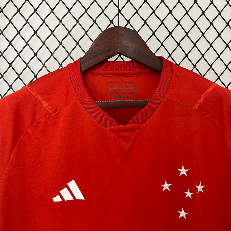 Trikot 24/25 Cruzeiro Trainingsbekleidung Rot Alle Sponsoren 