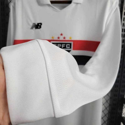 Trikot 24∕25 LangarmSão Paulo Branco 