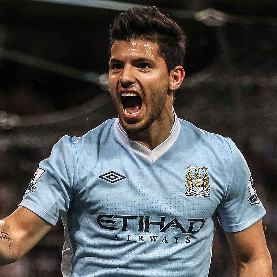 Jersey Agüero Manchester City 11-12 Legende 