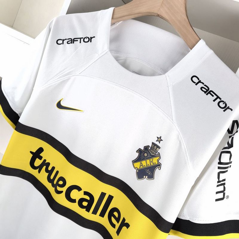 Trikot Aik II 24/25 – Branco e Amarelo 