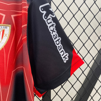 Trikot Athletic Bilbao 24/25 - Preto e Vermelho 