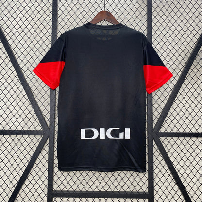Trikot Athletic Bilbao 24/25 - Preto e Vermelho 