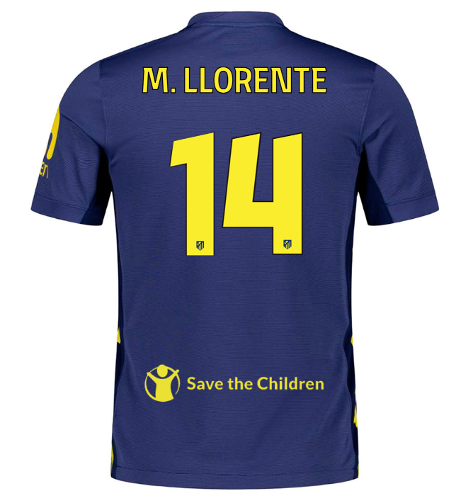 Trikot Atletico de Madrid 25/26 Auswärts #14 M. LLORENTE 