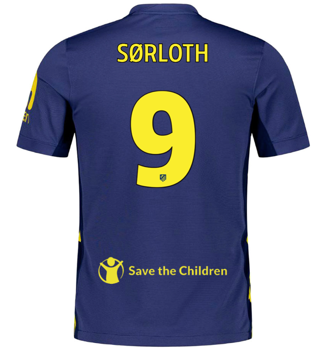 Trikot Atletico de Madrid 25/26 Auswärts #9 SØRLOTH 