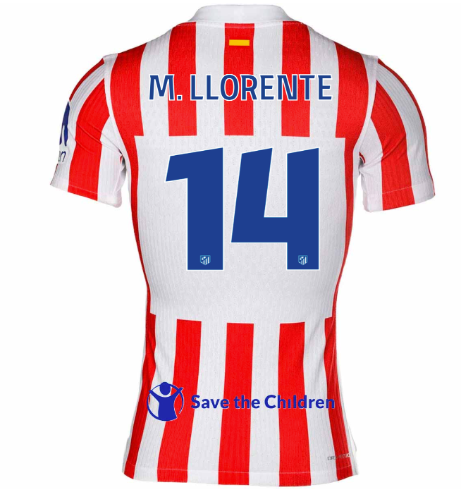 Trikot Atletico de Madrid 25/26 Home #14 M. LLORENTE 