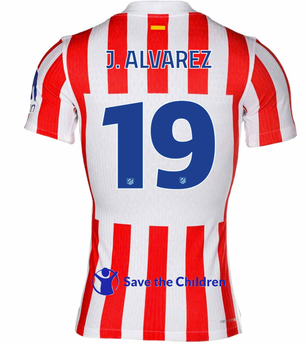 Trikot Atletico de Madrid 25/26 Home #19 J. ALVAREZ 