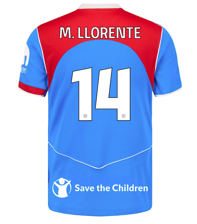 Trikot Atletico de Madrid 25/26 Dritter #14 M. LLORENTE 