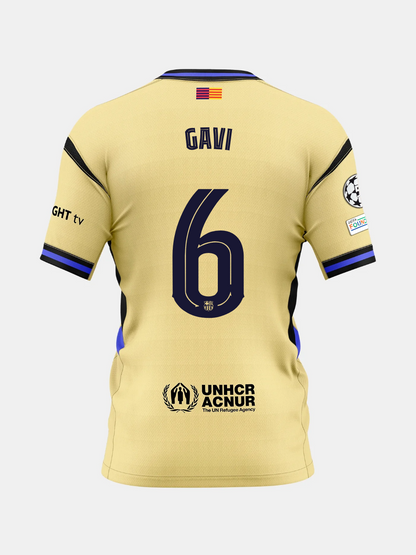 Auswärtstrikot FC Barcelona 25/26 #6 GAVI 