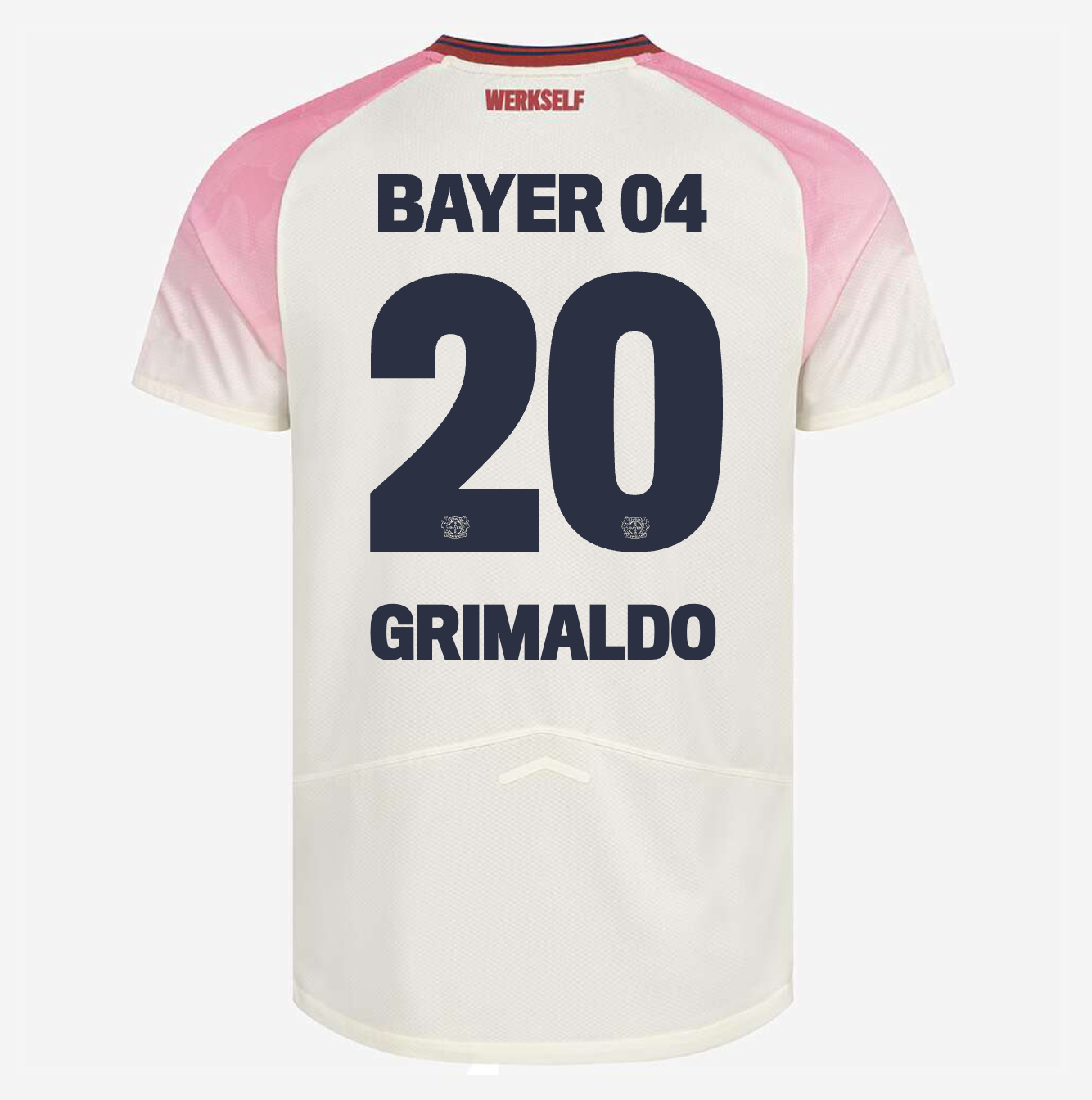 Trikot Bayer Leverkusen 25/26 Auswärts #20 GRIMALDO 