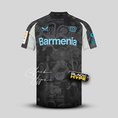 Trikot Bayer Leverkusen II 24/25 – Cinza e preto 