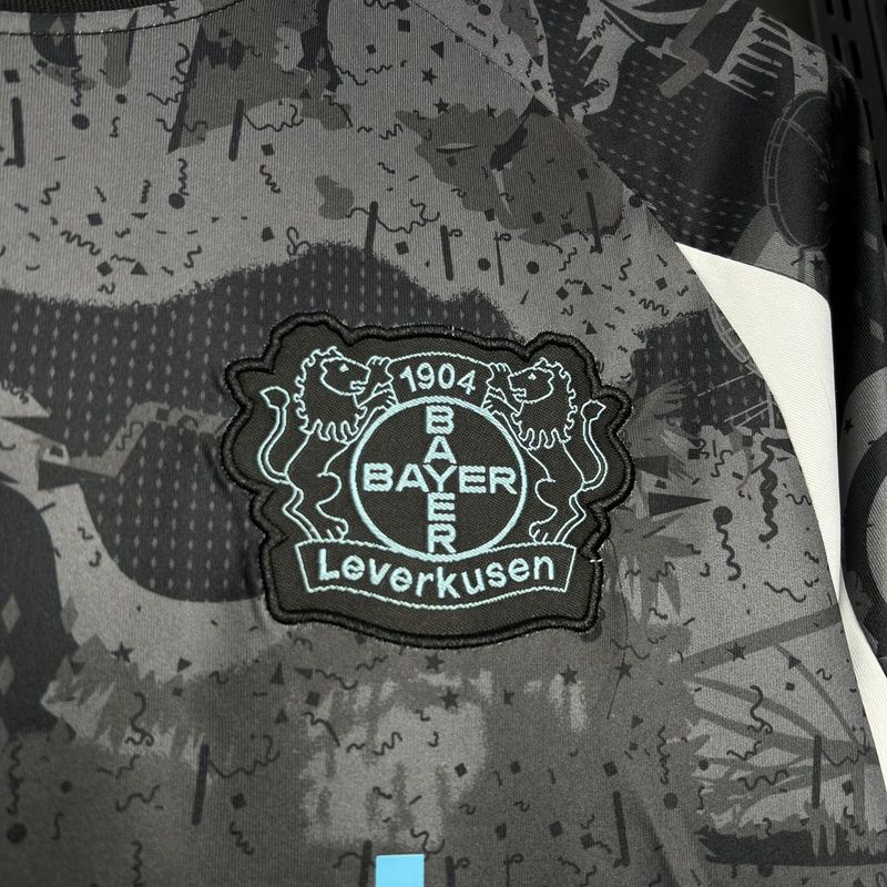 Trikot Bayer Leverkusen II 24/25 – Cinza e preto 