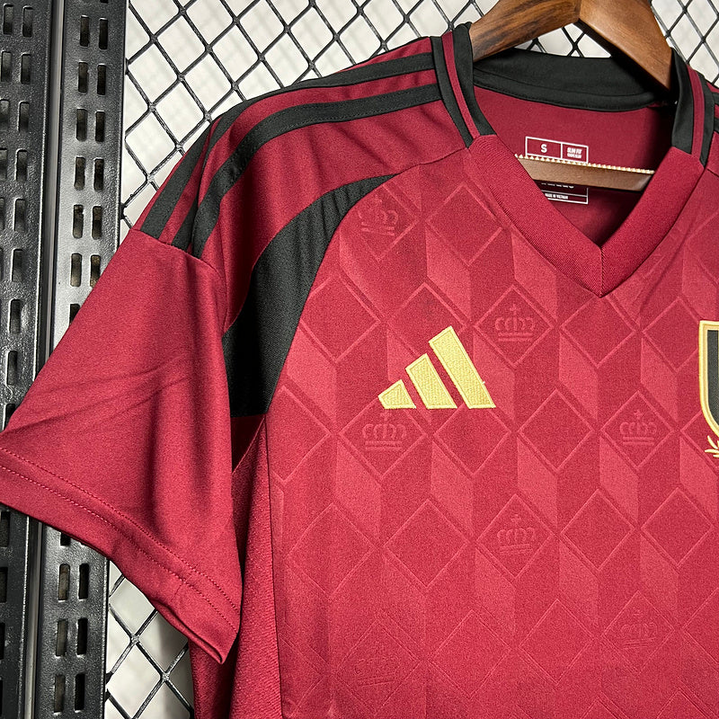 Trikot Belgien 24/25 Adidas - Vermelha Home 
