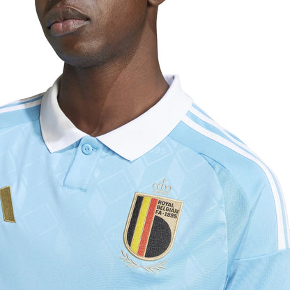 Trikot Bélgica Away 24/25 s/n° Torcedor Adidas Masculino - Azul celeste 