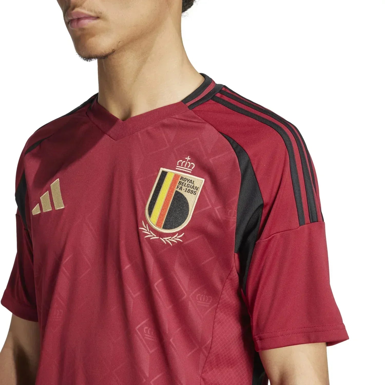 Trikot Bélgica Home 24/25 s/n° Torcedor Adidas Masculino - Grená 