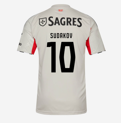 Trikot Benfica 25/26 Auswärts Bege #10 SUDAKOV 