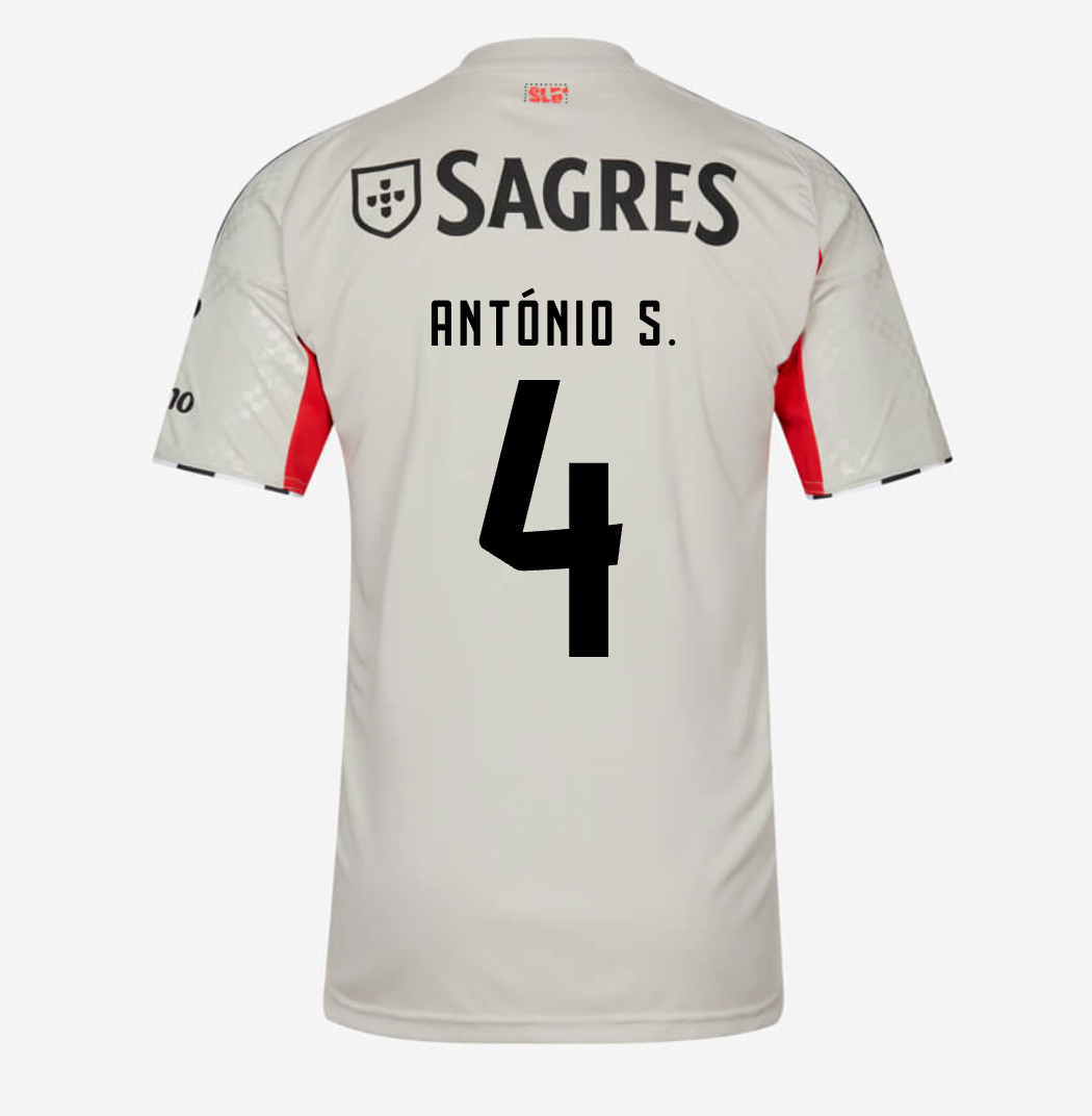 Trikot Benfica 25/26 Auswärts Bege #4 António S. 