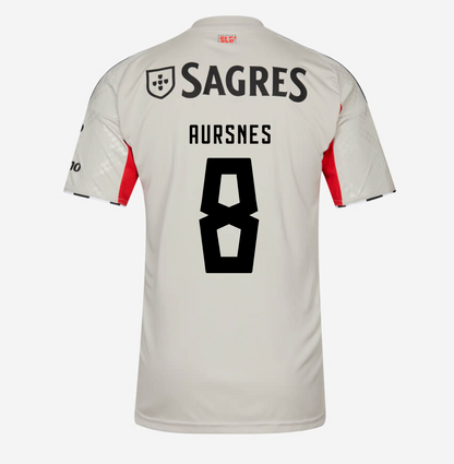 Trikot Benfica 25/26 Auswärts Bege #8 Aursnes 