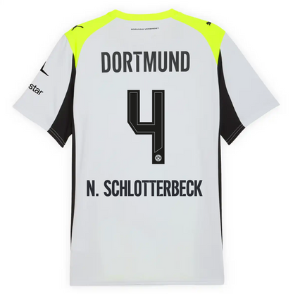 Trikot Borussia Dortmund 25/26 Auswärts #4 N. Schlotterbeck 
