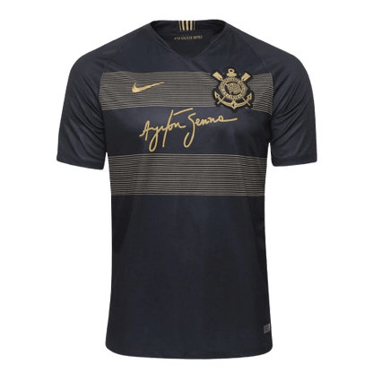 Trikot Corinthians Ayrton Senna 18/19 Retro - Preta 