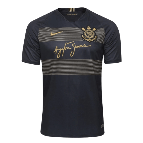 Trikot Corinthians Ayrton Senna 18/19 Retro - Preta 