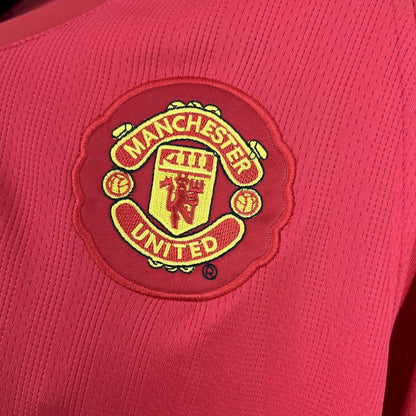 Trikot von Manchester United Manga Longa Retro 2007/08 Home UCL 