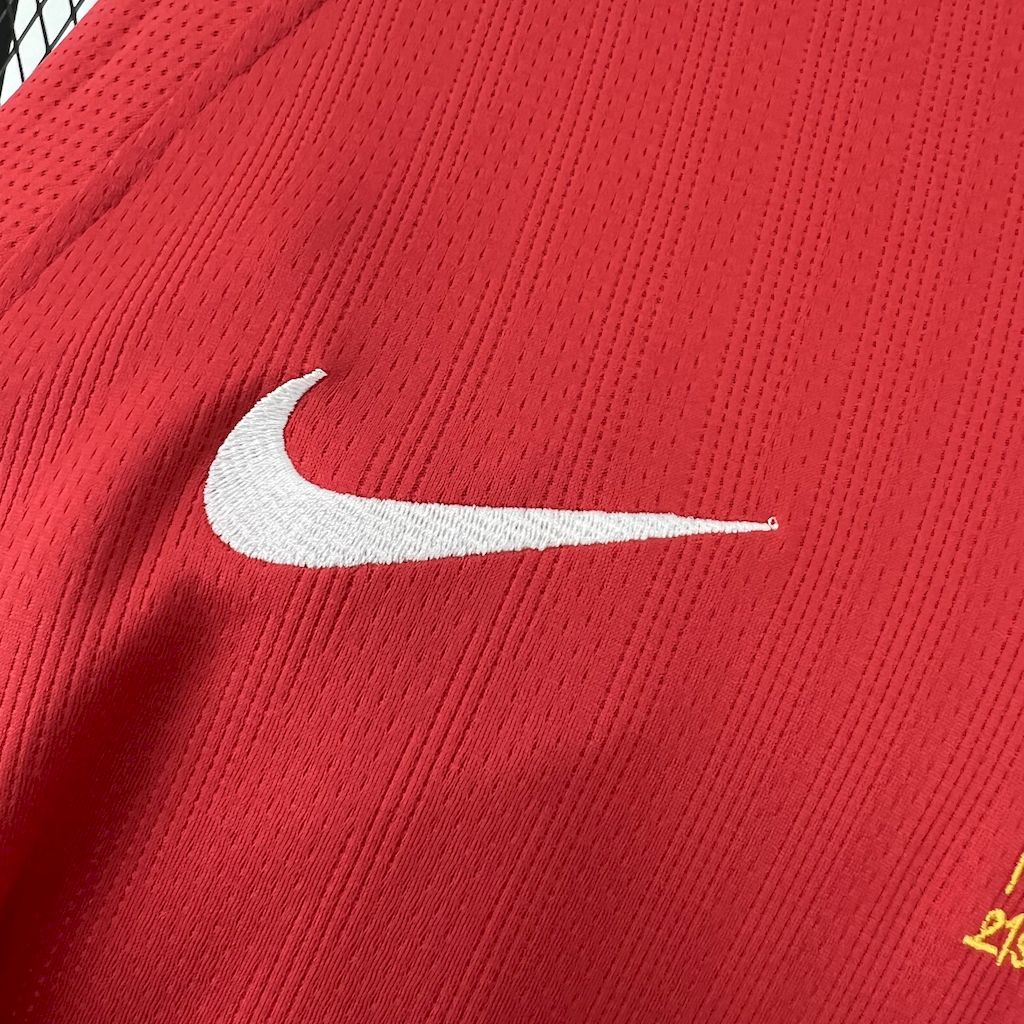 Trikot von Manchester United Manga Longa Retro 2007/08 Home UCL 