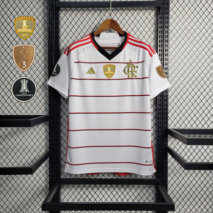 Trikot Flamengo Alle Sponsoren Branco 