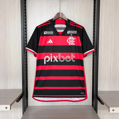 Trikot Flamengo Home 24/25 Torcedor Masculina - Todos os Patrocínios 