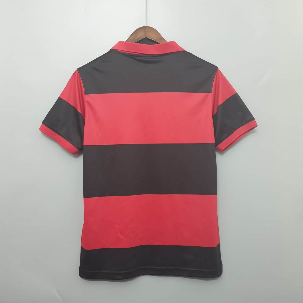 Trikot Flamengo Retro 1982 Vermelha e Preta - Adidas 